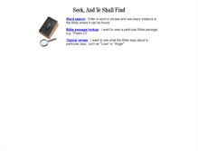 Tablet Screenshot of biblelookup.com